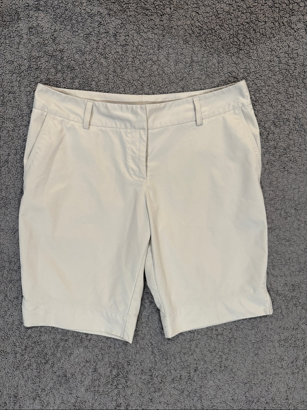 adidas Women's Khaki Bermuda Shorts with Belt Loops